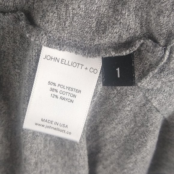 John Elliott Jersey Longline Long Sleeved Tee sz S - Picture 5 of 7